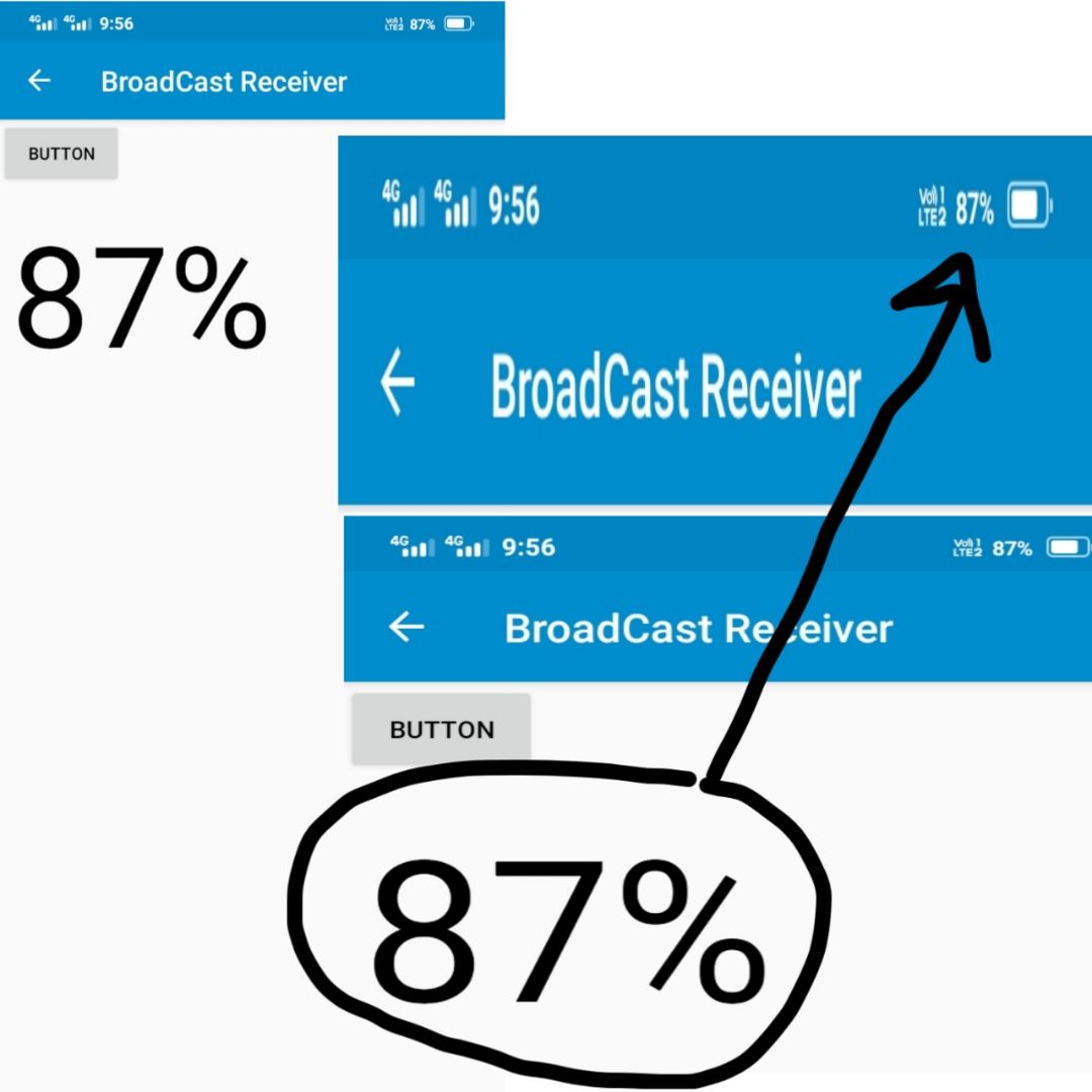 Sketchub • BroadCast Receiver Get Battery percentage