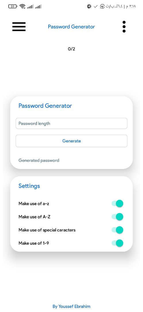 Sketchub • Password Generator