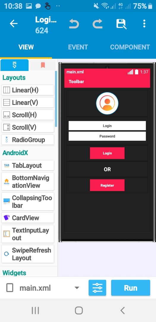 Sketchub • Login UI