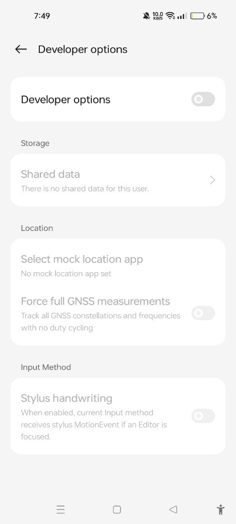 Sketchub Developer Options