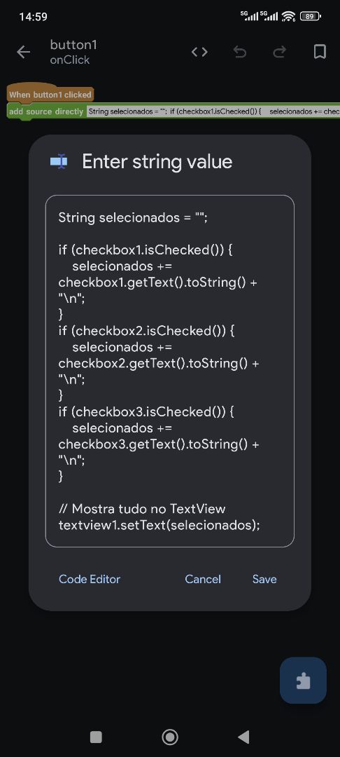 Sketchub • SAVE CHECKBOX SELECIONADO