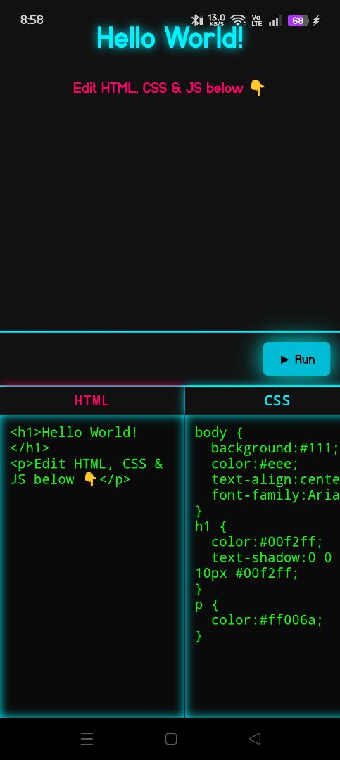 Sketchub • Live Web Code View