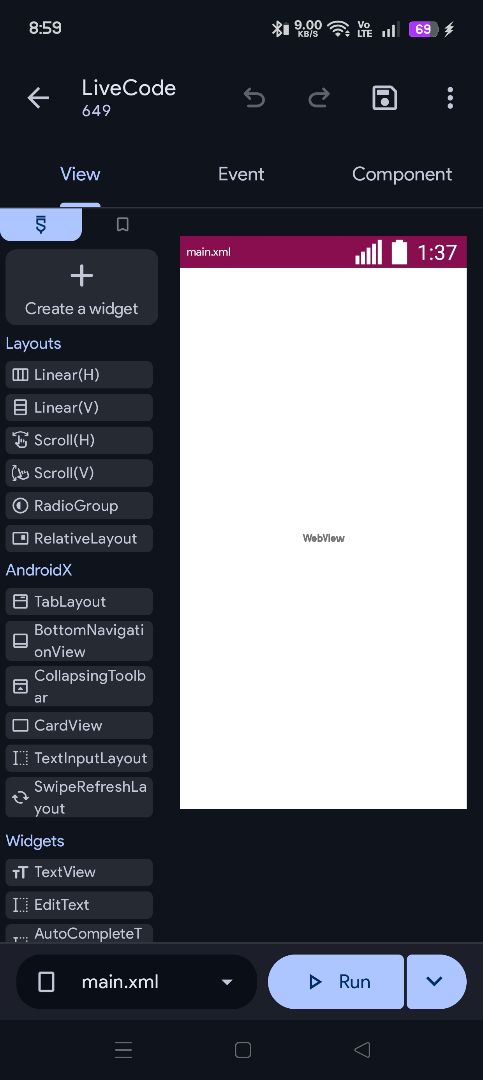 Sketchub • Live Web Code View
